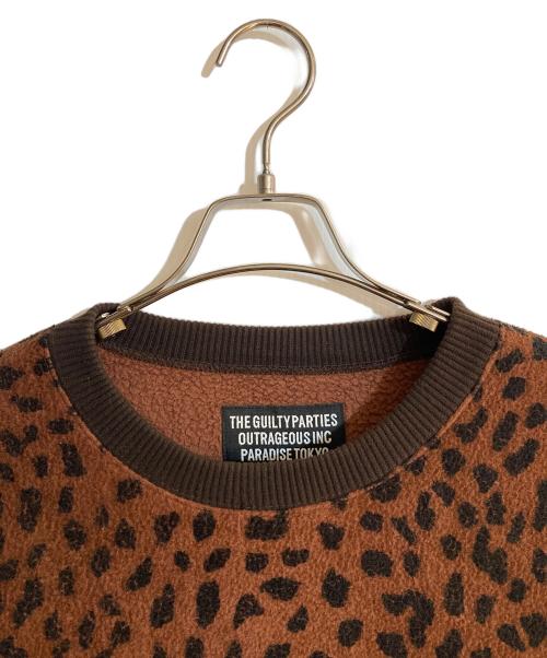 WACKO MARIA（ワコマリア）WACKO MARIA (ワコマリア) 20AWレオパードボアプルオーバースウエット ブラウン サイズ:Ｌの古着・服飾アイテム