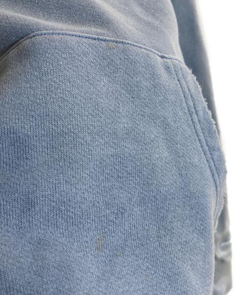 VISVIM（ビズビム）VISVIM (ビズビム) 23ss ダメージ加工プルオーバーパーカー/COURT HOODIE P.O CRASH ブルー サイズ:3の古着・服飾アイテム