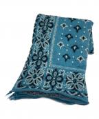 KAPITALキャピタル）の古着「縮絨ペイズリーマフラー」｜ブルー