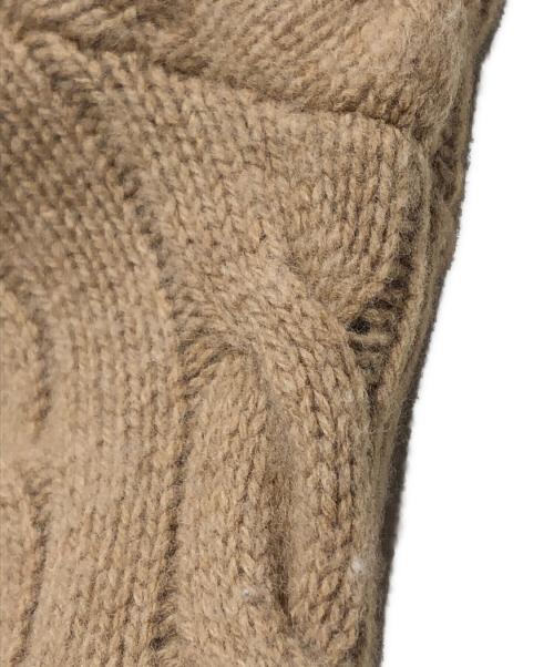 POLO RALPH LAUREN（ポロ・ラルフローレン）POLO RALPH LAUREN (ポロ・ラルフローレン) カシミヤ混ケーブルニットカーディガン ブラウン サイズ:XSの古着・服飾アイテム