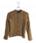 POLO RALPH LAUREN（ポロ・ラルフローレン）の古着「カシミヤ混ケーブルニットカーディガン」｜ブラウン
