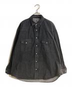 is-nessイズネス）の古着「25AW WESTERN SHIRTS (Enzyme Wash)」｜インディゴ