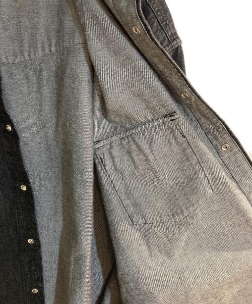 is-ness（イズネス）is-ness (イズネス) 25AW WESTERN SHIRTS (Enzyme Wash) インディゴ サイズ:Mの古着・服飾アイテム