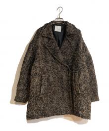 CLANE（クラネ）の古着「ミックスループツイードボックスコート」｜ブラック