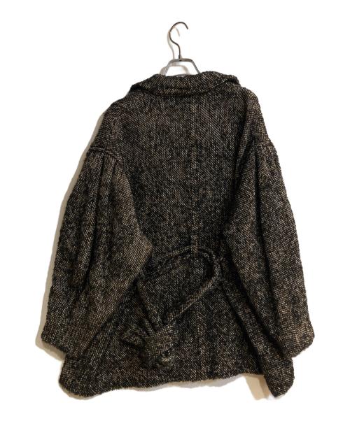 CLANE（クラネ）CLANE (クラネ) ミックスループツイードボックスコート ブラック サイズ:1の古着・服飾アイテム