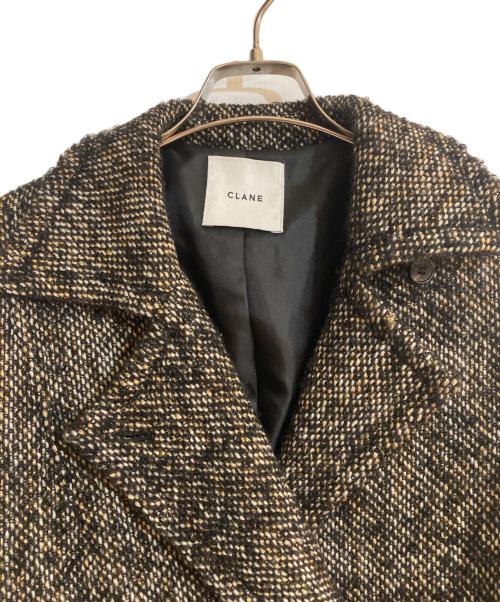 CLANE（クラネ）CLANE (クラネ) ミックスループツイードボックスコート ブラック サイズ:1の古着・服飾アイテム