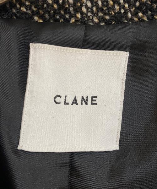 CLANE（クラネ）CLANE (クラネ) ミックスループツイードボックスコート ブラック サイズ:1の古着・服飾アイテム