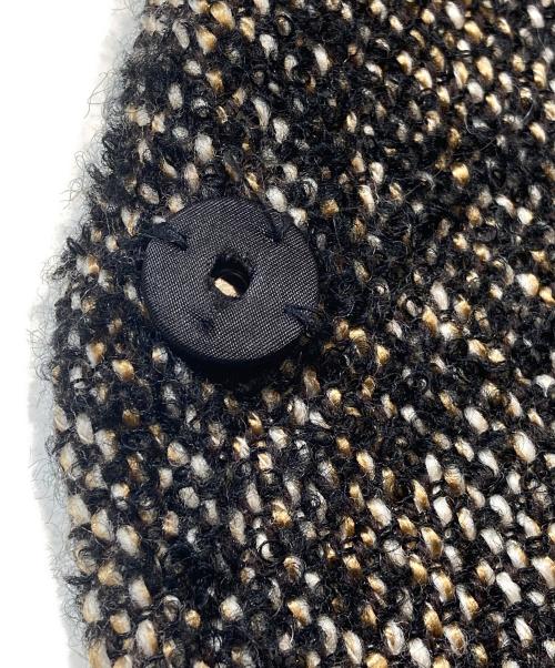 CLANE（クラネ）CLANE (クラネ) ミックスループツイードボックスコート ブラック サイズ:1の古着・服飾アイテム