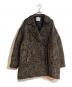 CLANE（クラネ）の古着「ミックスループツイードボックスコート」｜ブラック