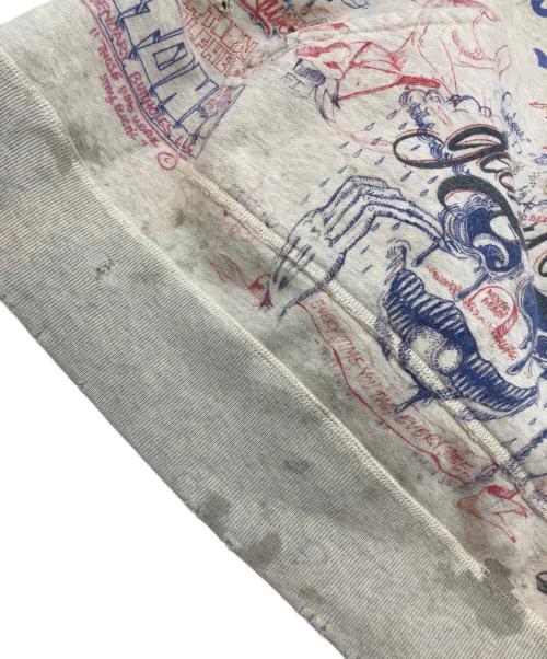 SAINT MICHAEL（セントマイケル）SAINT MICHAEL (セントマイケル) BORN X RAISED (ボーン レイズド) LA Hoodie グレー サイズ:XLの古着・服飾アイテム