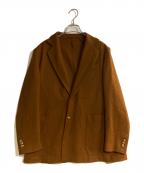 la favolaラ ファーヴォラ）の古着「ウールフランネル金ボタン2Ｂジャケット」｜ブラウン
