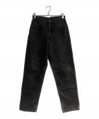 COMME des GARCONS HOMMEコムデギャルソン オム）の古着「テーパードブラックデニムパンツ」｜ブラック