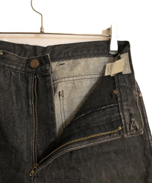 COMME des GARCONS HOMME（コムデギャルソン オム）COMME des GARCONS HOMME (コムデギャルソン オム) テーパードブラックデニムパンツ ブラック サイズ:Mの古着・服飾アイテム