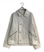 BRITISH MADEブリティッシュメイド）の古着「フライトジャケット リーミング」｜アイボリー