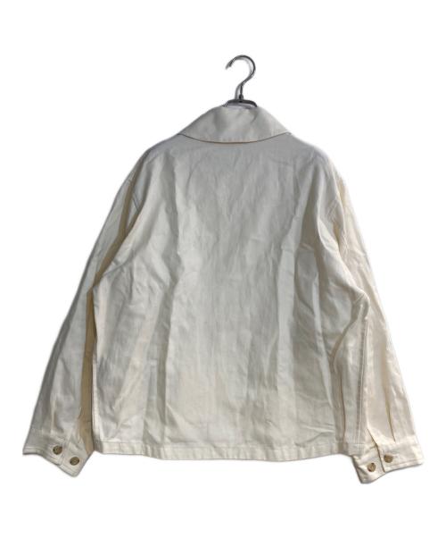 BRITISH MADE（ブリティッシュメイド）British Made (ブリティッシュメイド) フライトジャケット リーミング アイボリー サイズ:Ｌの古着・服飾アイテム