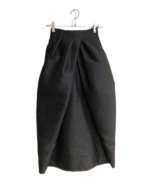 KEISUZUKI（ケイスズキ）KEISUZUKI (ケイスズキ) ポリエステルダリスカート ブラック サイズ:サイズ直し有 未使用品の古着・服飾アイテム