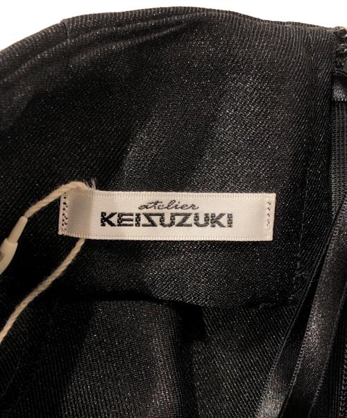 KEISUZUKI（ケイスズキ）KEISUZUKI (ケイスズキ) ポリエステルダリスカート ブラック サイズ:サイズ直し有 未使用品の古着・服飾アイテム