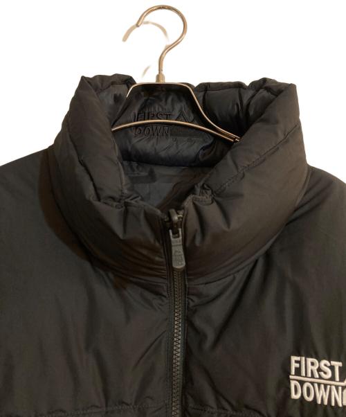 FIRST DOWN（ファーストダウン）FIRST DOWN (ファーストダウン) BUBBLE DOWN JACKET SHORT ブラック サイズ:Ｌの古着・服飾アイテム