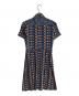 TORY BURCH (トリーバーチ) 総柄シルクワンピース ブルー サイズ:XS：8000円