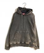 DIESELディーゼル）の古着「D-Um-Rib Track Denim Hoodie」｜ブラック