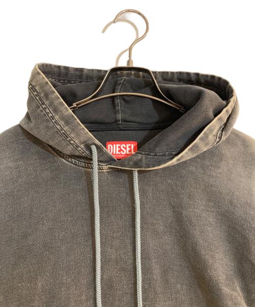 DIESEL（ディーゼル）DIESEL (ディーゼル) D-Um-Rib Track Denim Hoodie ブラック サイズ:XSの古着・服飾アイテム