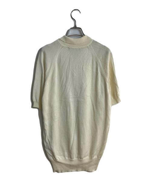 LARDINI（ラルディーニ）LARDINI (ラルディーニ) 金ボタンニットポロシャツ アイボリー サイズ:48の古着・服飾アイテム