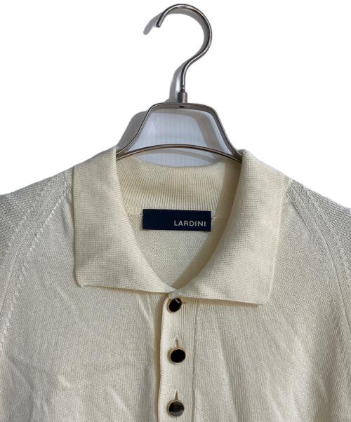 LARDINI（ラルディーニ）LARDINI (ラルディーニ) 金ボタンニットポロシャツ アイボリー サイズ:48の古着・服飾アイテム