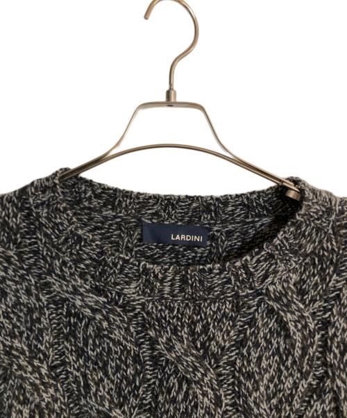LARDINI（ラルディーニ）LARDINI (ラルディーニ) アルパカブレンドケーブルニット ネイビー サイズ:Mの古着・服飾アイテム