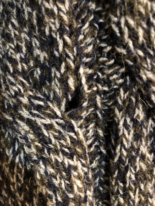 LARDINI（ラルディーニ）LARDINI (ラルディーニ) アルパカブレンドケーブルニット ネイビー サイズ:Mの古着・服飾アイテム