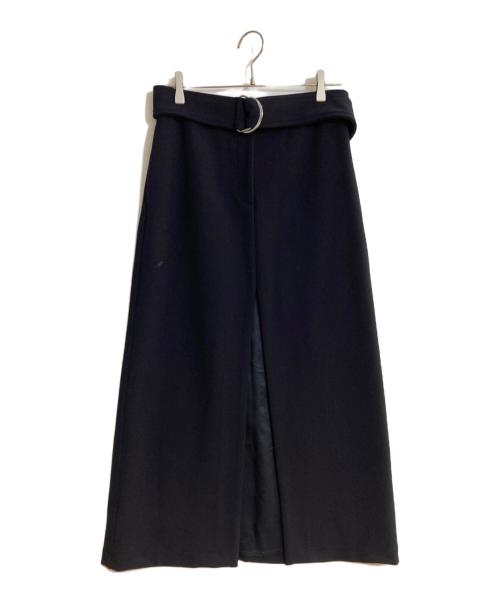LIVIANA CONTI（リビアナコンティ）LIVIANA CONTI (リビアナコンティ) オーバースリットベルテッドスカート ネイビー サイズ:Ｌの古着・服飾アイテム