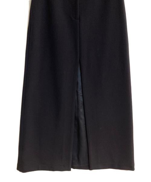 LIVIANA CONTI（リビアナコンティ）LIVIANA CONTI (リビアナコンティ) オーバースリットベルテッドスカート ネイビー サイズ:Ｌの古着・服飾アイテム