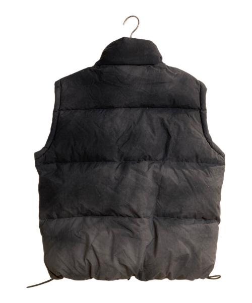 DIESEL（ディーゼル）DIESEL (ディーゼル) W-RAVEEL-SL ヴィンテージ加工ダウンベスト ブラック サイズ:44の古着・服飾アイテム