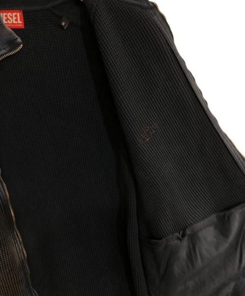 DIESEL（ディーゼル）DIESEL (ディーゼル) S-WAFCOOL-ZIP-LS ジップアップスウェット ブルー サイズ:Ｓの古着・服飾アイテム