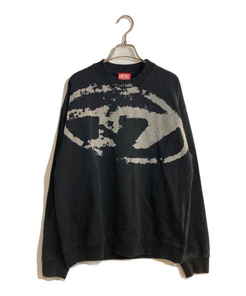 DIESEL（ディーゼル）DIESEL (ディーゼル) S-BOXT-N5オーバルロゴスウェット ブラック サイズ:Sの古着・服飾アイテム