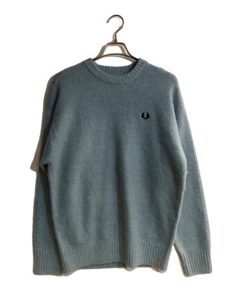 FRED PERRY（フレッドペリー）FRED PERRY (フレッドペリー) BEAMS (ビームス) フラッフィー クルーネックニット ブルー サイズ:S 未使用品の古着・服飾アイテム