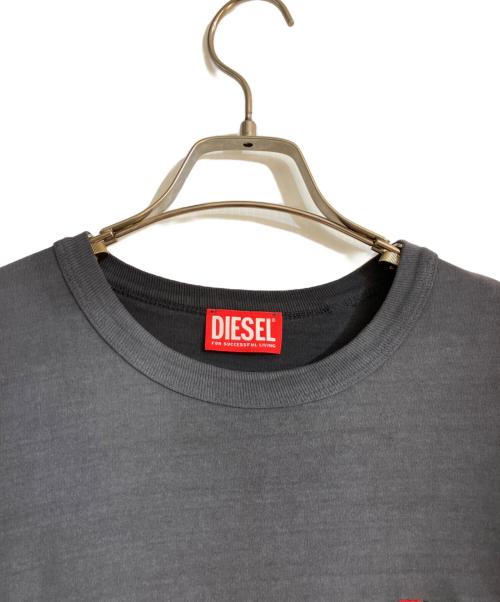DIESEL（ディーゼル）DIESEL (ディーゼル) T-ADJUST-Q2 T-shirt ブラック サイズ:Sの古着・服飾アイテム