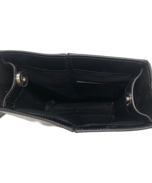 PAUL SMITH（ポールスミス）Paul Smith (ポールスミス) ジオメトリックトライカラーミニショルダーバッグ ブラックの古着・服飾アイテム