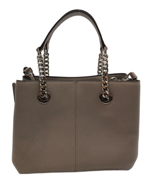 MICHAEL KORS（マイケル・コース）MICHAEL KORS (マイケル・コース) DUFFLE TEAGEN SM MESSENGER LEATHER グレーの古着・服飾アイテム