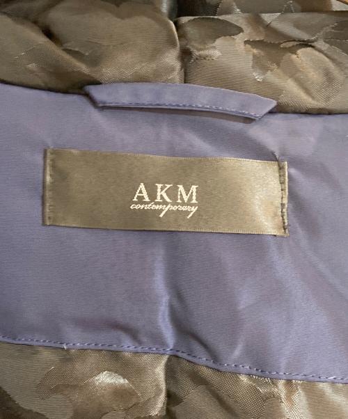 AKM（エーケーエム）AKM (エーケーエム) ダウンラップコート ネイビー サイズ:Ｌの古着・服飾アイテム