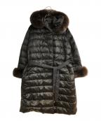 'S Max Maraエスマックスマーラ）の古着「THE CUBE ファー付きダウンロングリバーシブルコート」｜ブラック