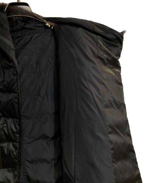 'S Max Mara（エスマックスマーラ）'S Max Mara (エスマックスマーラ) THE CUBE ファー付きダウンロングリバーシブルコート ブラック サイズ:42の古着・服飾アイテム