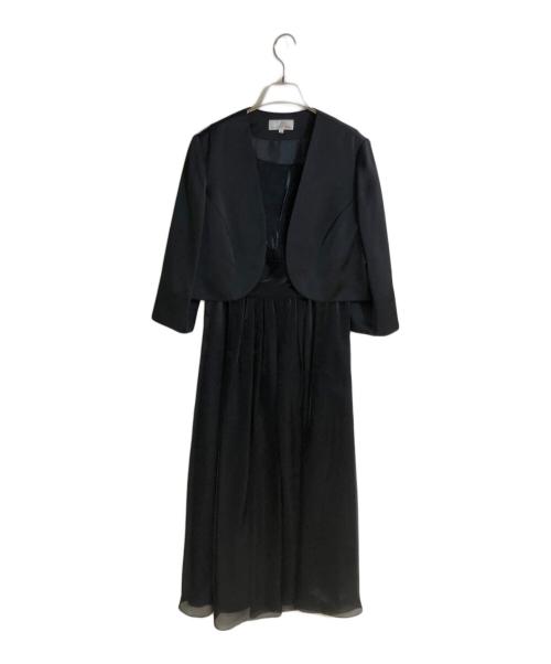 EMOTIONALL DRESSES（エモーショナルドレッシーズ）EMOTIONALL DRESSES (エモーショナルドレッシーズ) ジャケットセットワンピース ブラック サイズ:46の古着・服飾アイテム