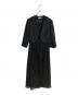 EMOTIONALL DRESSES（エモーショナルドレッシーズ）の古着「ジャケットセットワンピース」｜ブラック