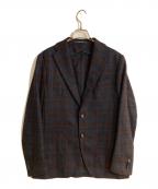 TAGLIATOREタリアトーレ）の古着「ガンクラブチェックテーラードジャケット」｜ネイビー