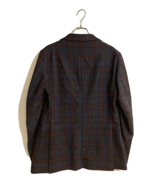 TAGLIATORE（タリアトーレ）TAGLIATORE (タリアトーレ) ガンクラブチェックテーラードジャケット ネイビー サイズ:46の古着・服飾アイテム