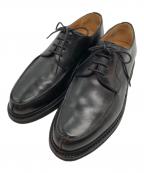 berwickバーウィック）の古着「シボ革Uチップレザーシューズ」｜ブラック