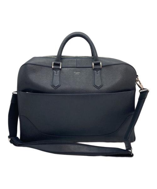 PELLE MORBIDA（ペッレモルビダ）PELLE MORBIDA (ペッレモルビダ) 2WAYショルダーブリーフケース ネイビーの古着・服飾アイテム