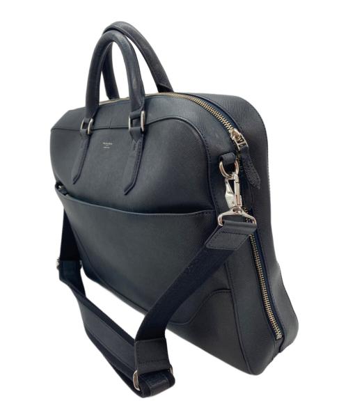 PELLE MORBIDA（ペッレモルビダ）PELLE MORBIDA (ペッレモルビダ) 2WAYショルダーブリーフケース ネイビーの古着・服飾アイテム