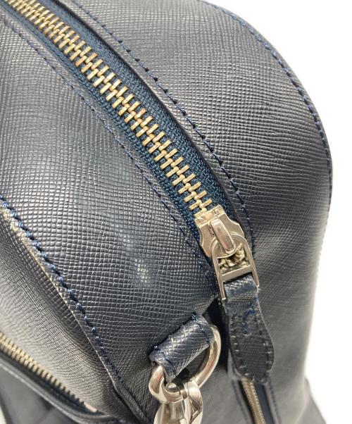 PELLE MORBIDA（ペッレモルビダ）PELLE MORBIDA (ペッレモルビダ) 2WAYショルダーブリーフケース ネイビーの古着・服飾アイテム