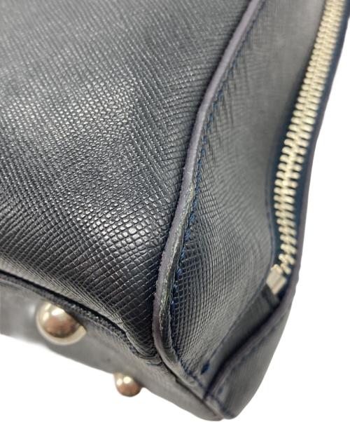 PELLE MORBIDA（ペッレモルビダ）PELLE MORBIDA (ペッレモルビダ) 2WAYショルダーブリーフケース ネイビーの古着・服飾アイテム